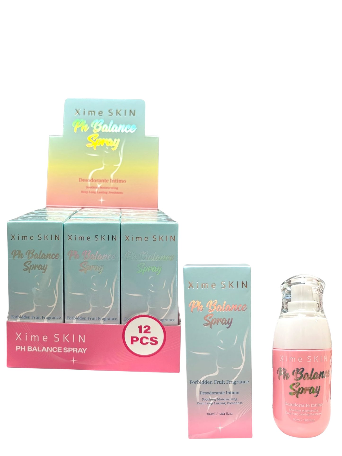 XS087 Xime Skin PH Balance Spray Forbidden Fruit Fragrance 50Ml (3PCS SET)
