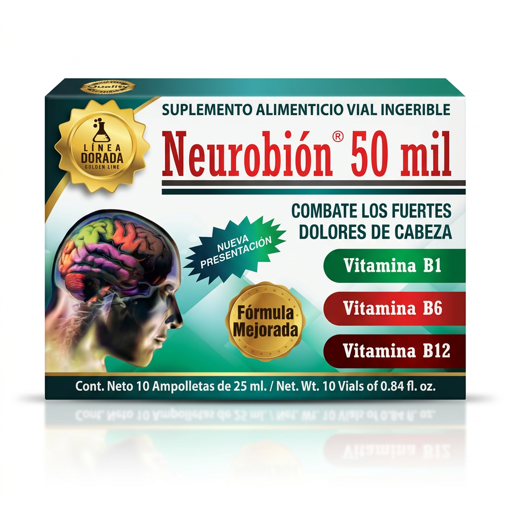 Suplemento Alimenticio Vial Ingerible "NeuroBion 50MIL   " 25M