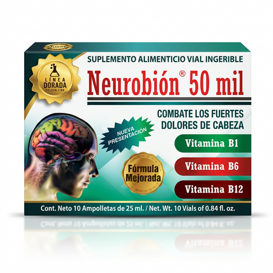 Suplemento Alimenticio Vial Ingerible "NeuroBion 50MIL   " 25M