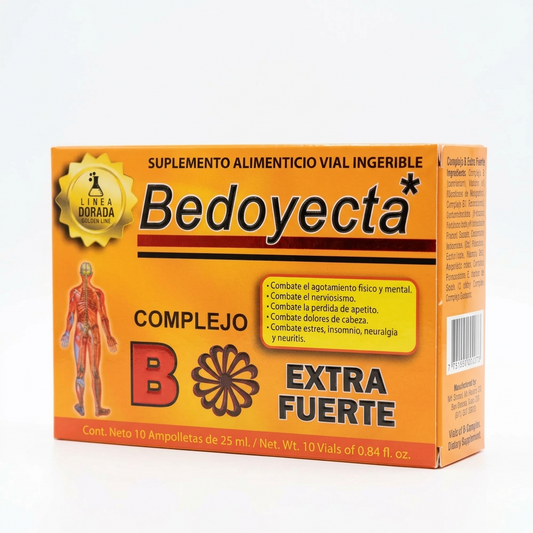 Suplemento Alimenticio Vial Ingerible "Bedoyecta Complejo B Extra Fuerte " 25ML