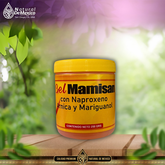 Gel Mamisan Con Naproxeno, Arnica Y Mariguanol 250GRS
