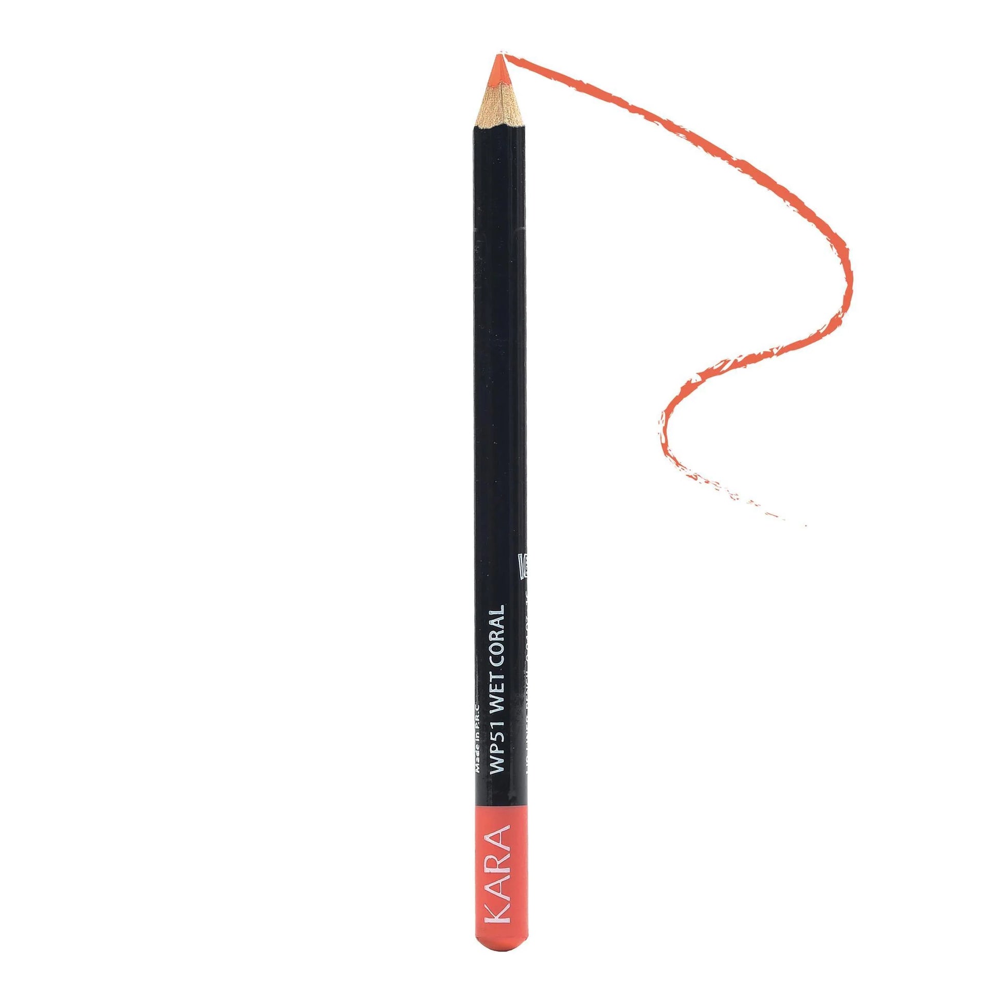 HIKA Beauty Over Lip Smudge-Proof Pencil Bright Coral