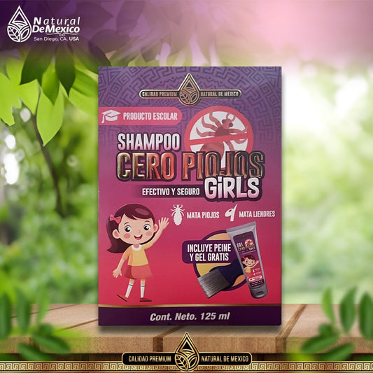 AD-10 Shampoo Cero Piojos Girls Incluye Peina y Gel Gratis