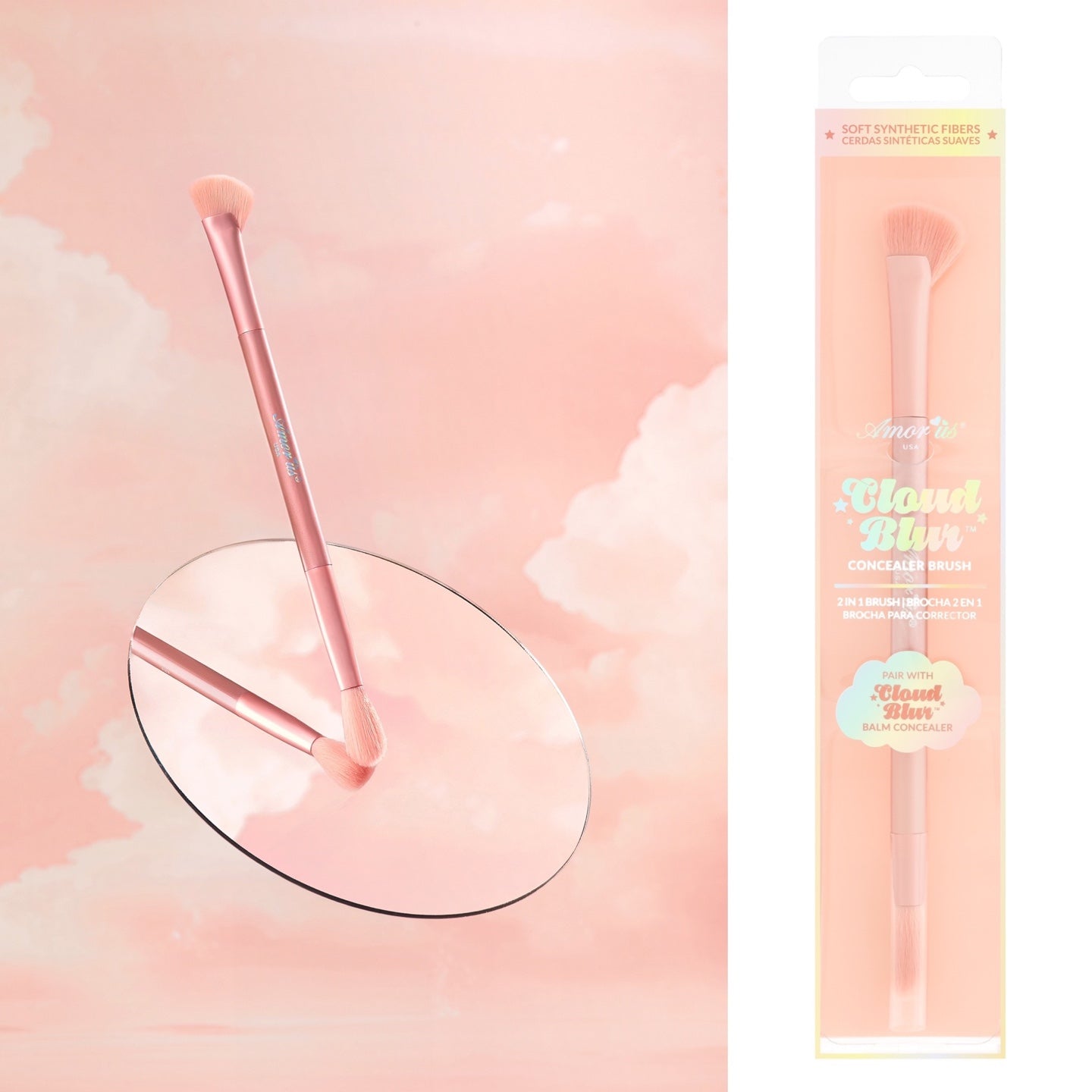 BR-CBC AmorUs Cloud Blur 2 in 1 Concealer Brush 12pc Set