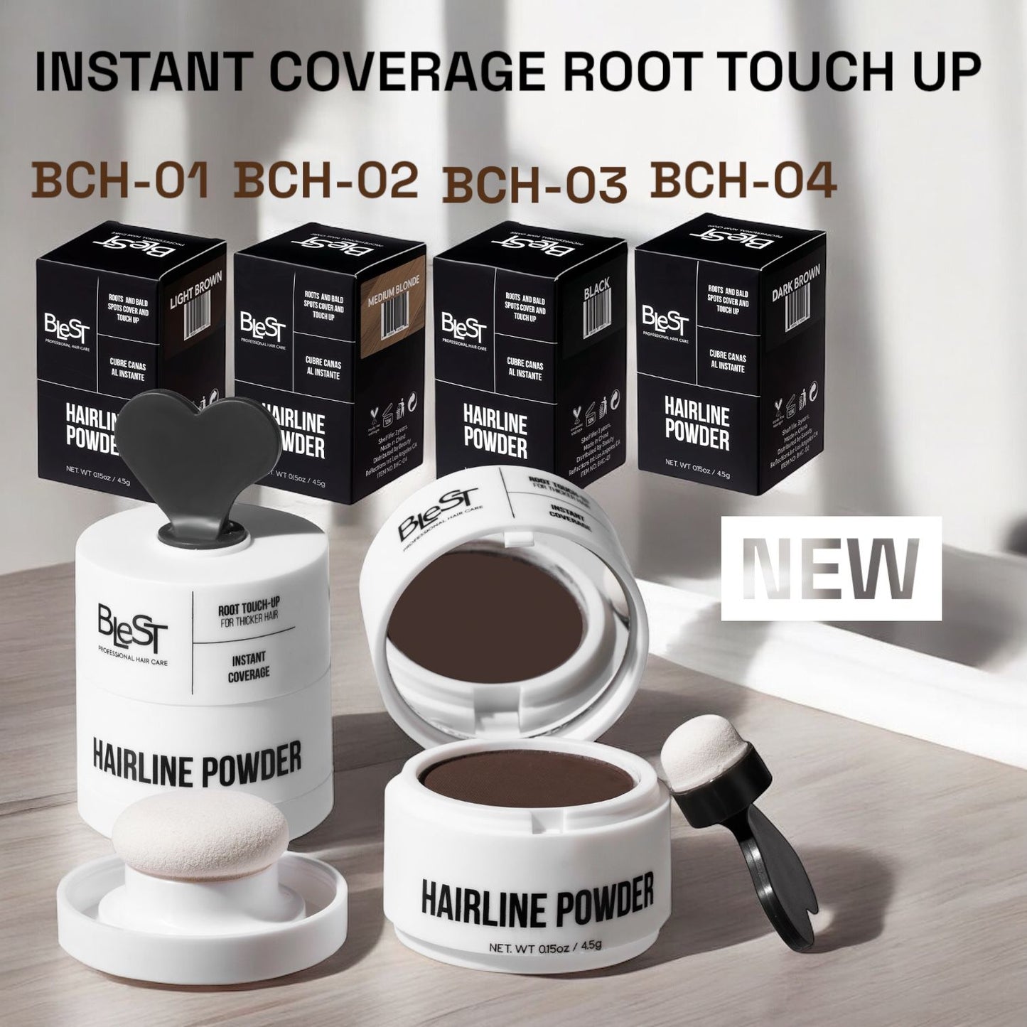 BCH-02 Blest Hairline Powder Instant Coverage - Dark Brown