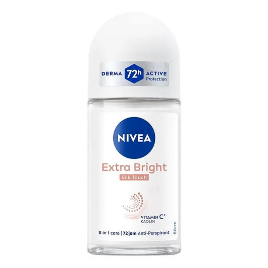 Nivea Extra Bright Silk Touch Vitamin C & Kaolin Deodorant Roll On 5OML