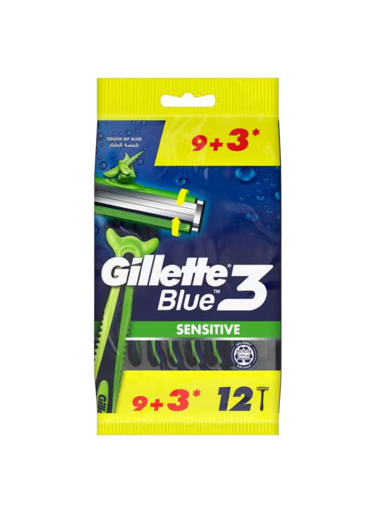 Gillette Blue 3 Sensitive 12 Value Pack