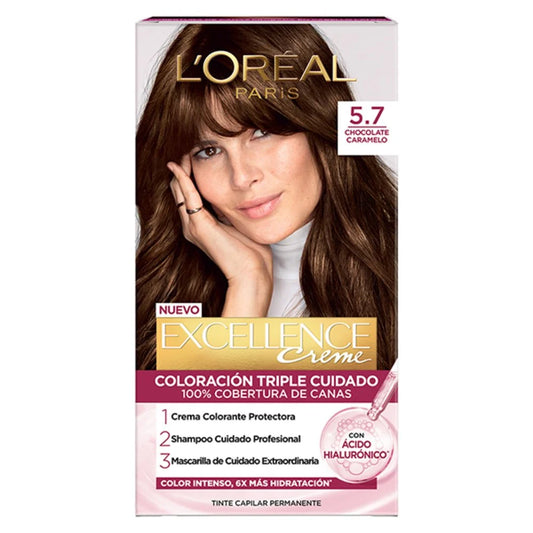 L'Oréal Paris Excellence core tinte Tinte permanente 5.7 Chocolate Caramelo