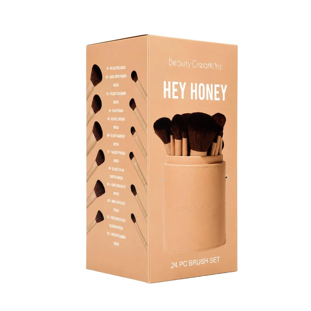 #BS-HH Beauty Creations " Hey Honey" 24PCS Brush Set