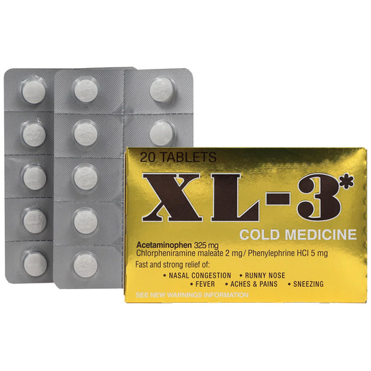 XL-3 Cold Medicine 3 Pack Set