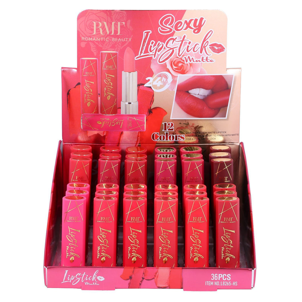 Click-Bait Sexy 12 Color Red Lipstick Display