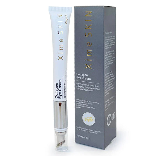 XS-071 Xime Skin Collagen Eye Cream w/ Vibrating Applicator. Vegan