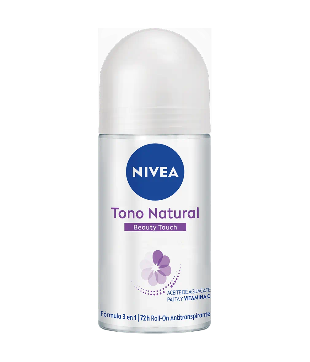 Nivea Tono Natural Formula 3 en 1  Antiperspirant Deodorant Roll On - Beauty Touch 50ml