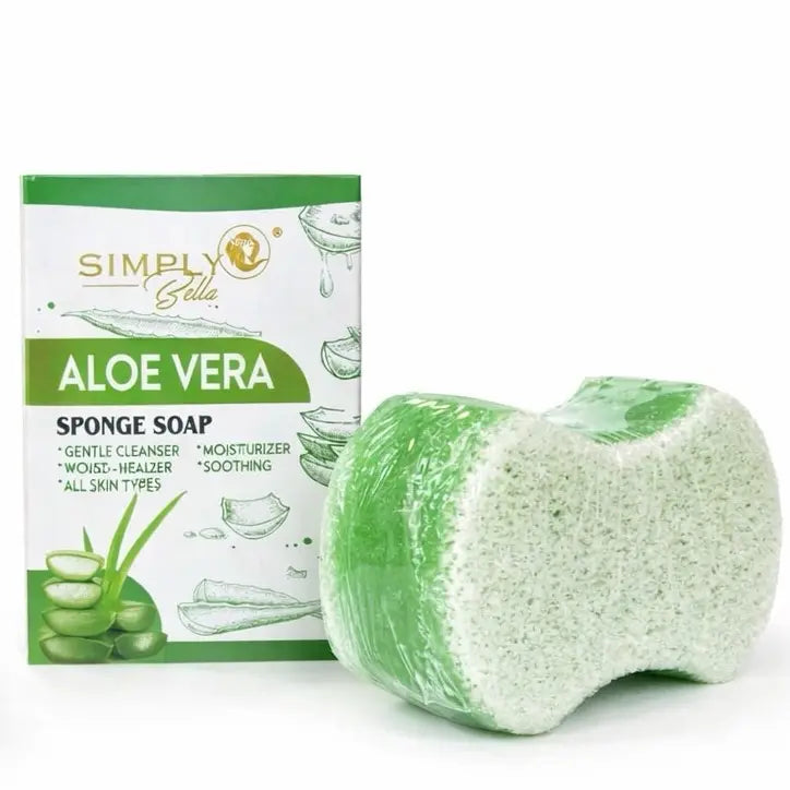 SIM059 Simply Bella Aloe Vera Sponge Soap