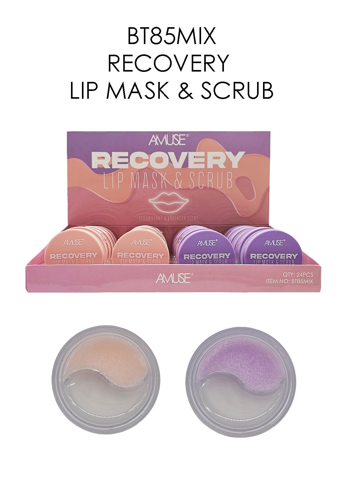 Recovery Lip Mask & Scrub Display