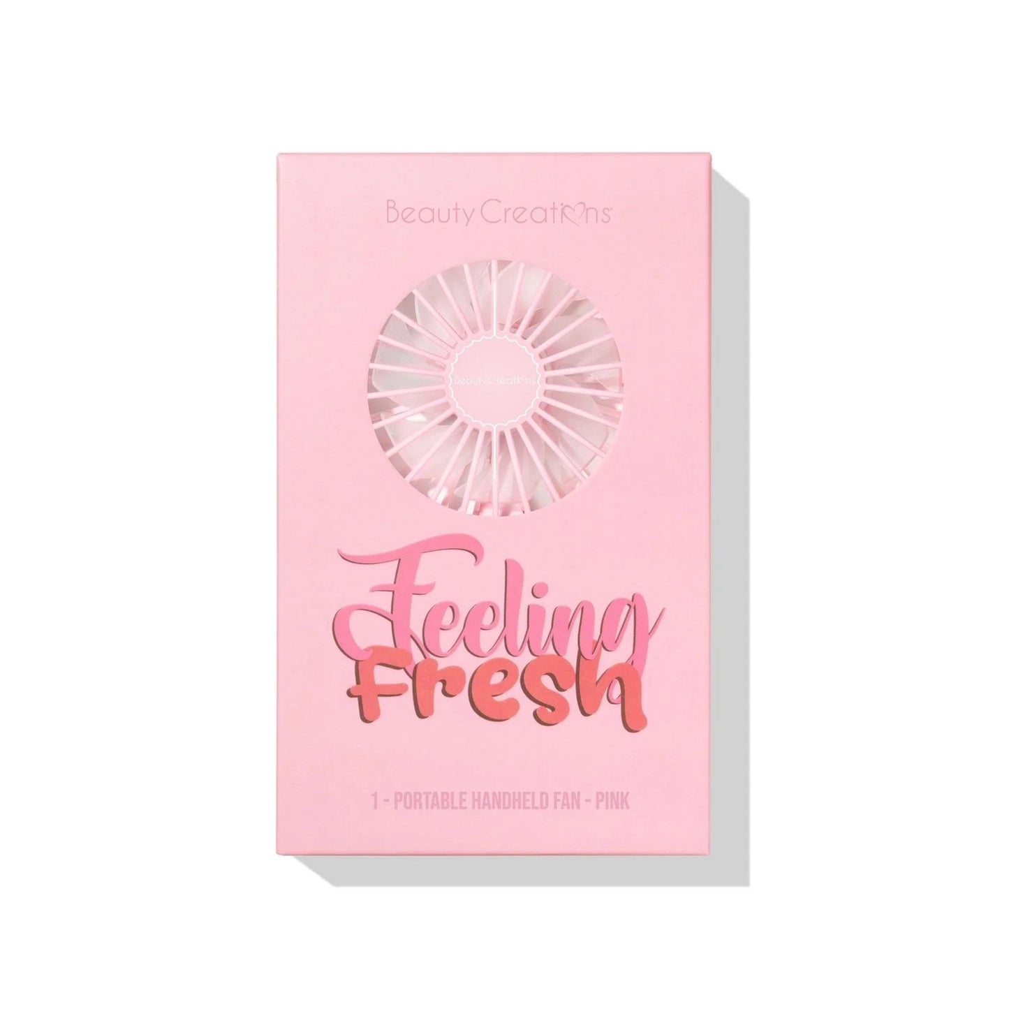 BCF01 Beauty Creations Feeling Fresh Handheld Fan - Pink (3PC SET)