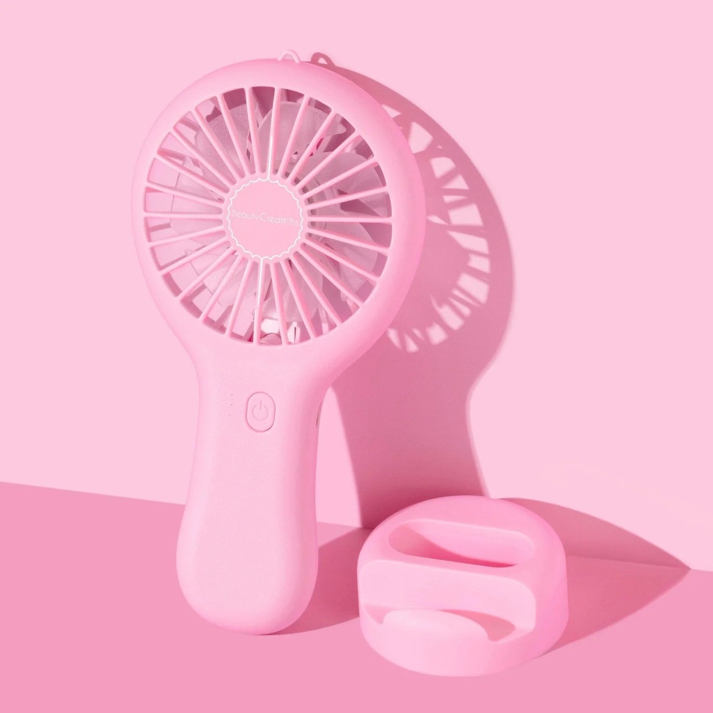 BCF01 Beauty Creations Feeling Fresh Handheld Fan - Pink (3PC SET)