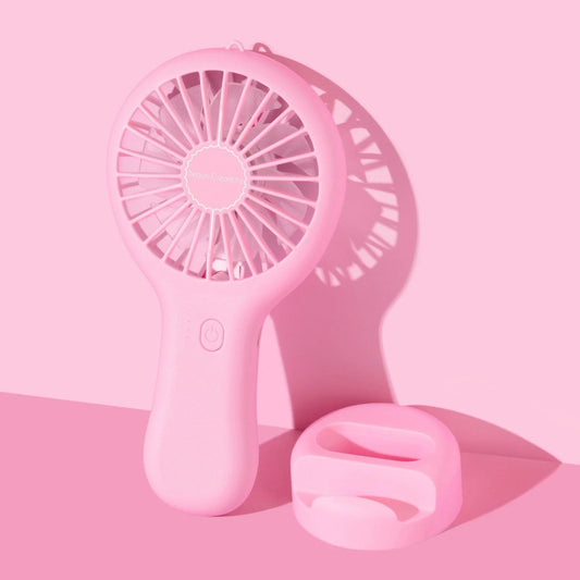 BCF01 Beauty Creations Feeling Fresh Handheld Fan - Pink (3PC SET)
