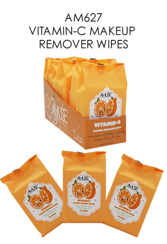 AM627 - AMUSE Vitamin C Makeup Remover Wipes Display