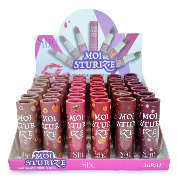LS003 S.he Makeup Fruit Moisturize Lipstick Display – J Cosmetics Sac