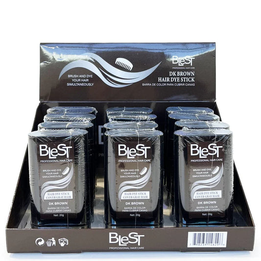 HDS-782 Blest Hair Dye And Sleek Stick Dark Brown (12 Units,Display)