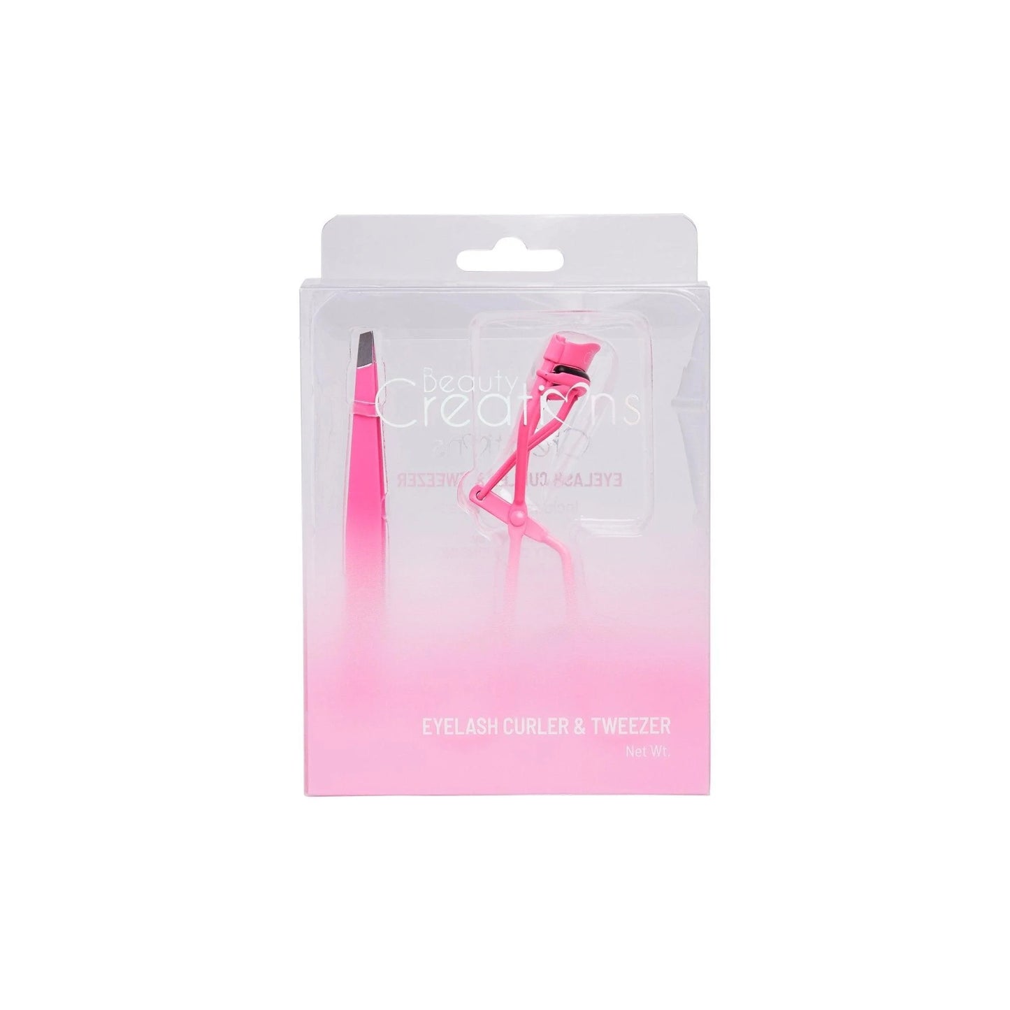 ELCT-Pink Tweezer and Eyelash Curler 3pc Bundle