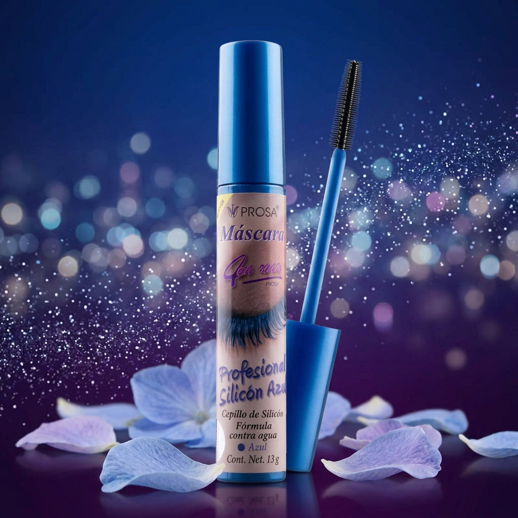 Prosa Mascara  Profesional Silicon "AZUL" 6PCS