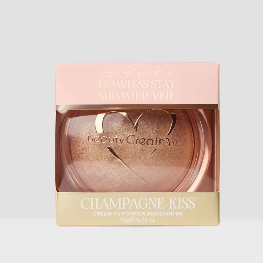 FSBHB-04 Beauty Creations Flawless Stay Shimmer Veil "Champagne Kiss" 3PCS SET