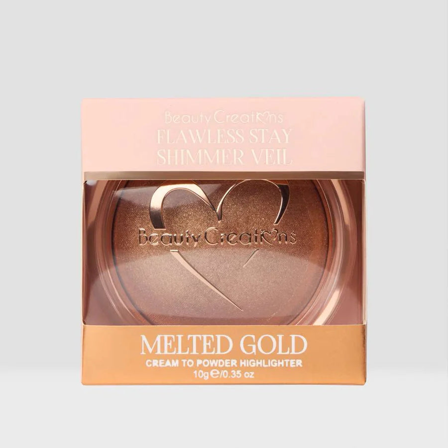 FSBHB-05 Beauty Creations Flawless Stay Shimmer Veil " Melted Gold" 3PCS SET