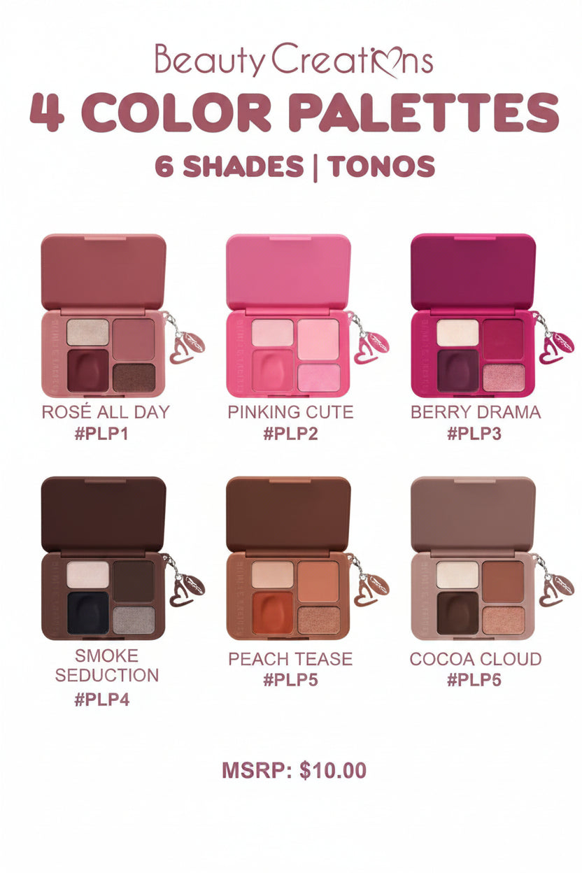 PLP-PTD PRE-SALE Beauty Creations Plush Shadow Palettes Display