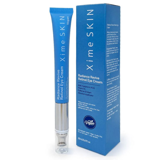 XS-071 Xime Skin Retinol Radiance Revive Eye Cream w/ Vibrating Applicator. Vegan