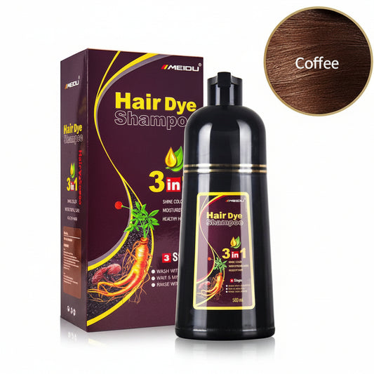 MEIDU Hair Dye Shampoo 3-in-1 Color Shampoo for Men & Women Cont. 500ml - Coffee
