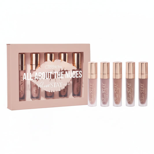 #VSLP-SET 1 - Beauty Creations " All About The Nudes" Velvet Stay Lip Paint Set