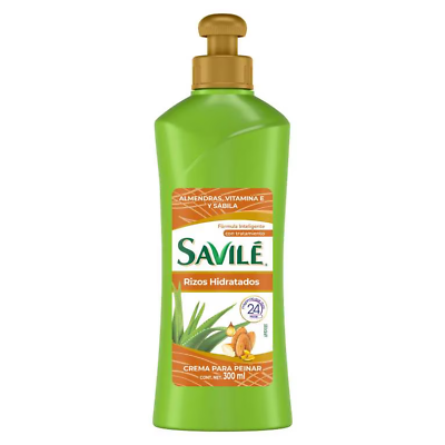 Savile Crema Almendras, Vitamina E Y Sábila Rizos Hidratados 300Ml