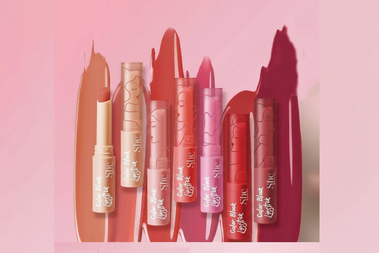 LC03 She Color Block Lipstick Display