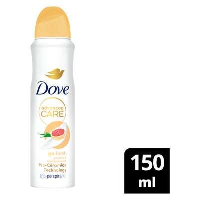 Dove Spray Deodorant Grapefruit Lemongrass 150ml
