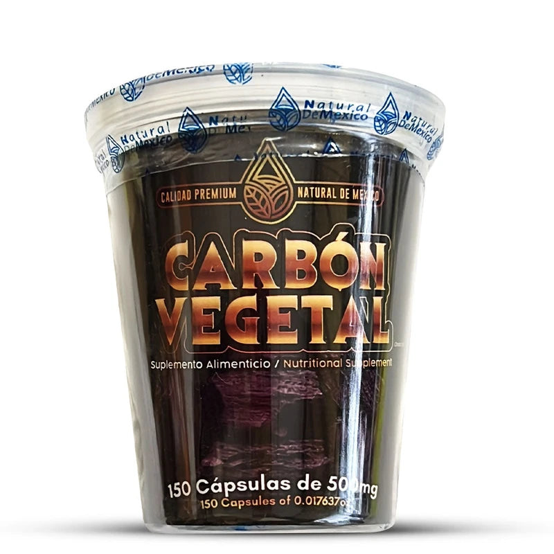 AJ-5 Carbon Vegetal 150 cap. de 500mg.