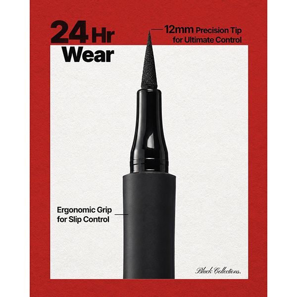 Moira 24HR Ultimate Black Liner Collection Display