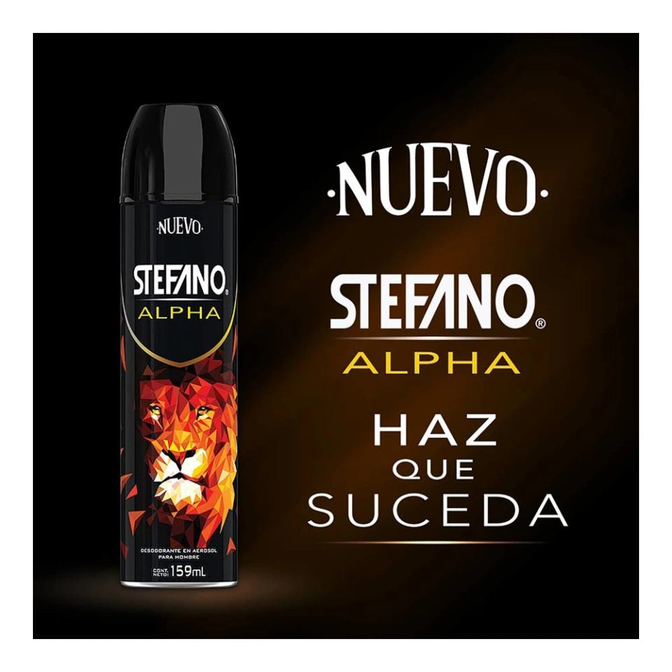 Stefano Aerosol Deodorant - Alpha 159ML