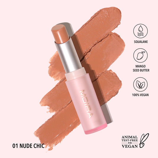 Signature Lipstick (001, Nude Chic) 3pc Set