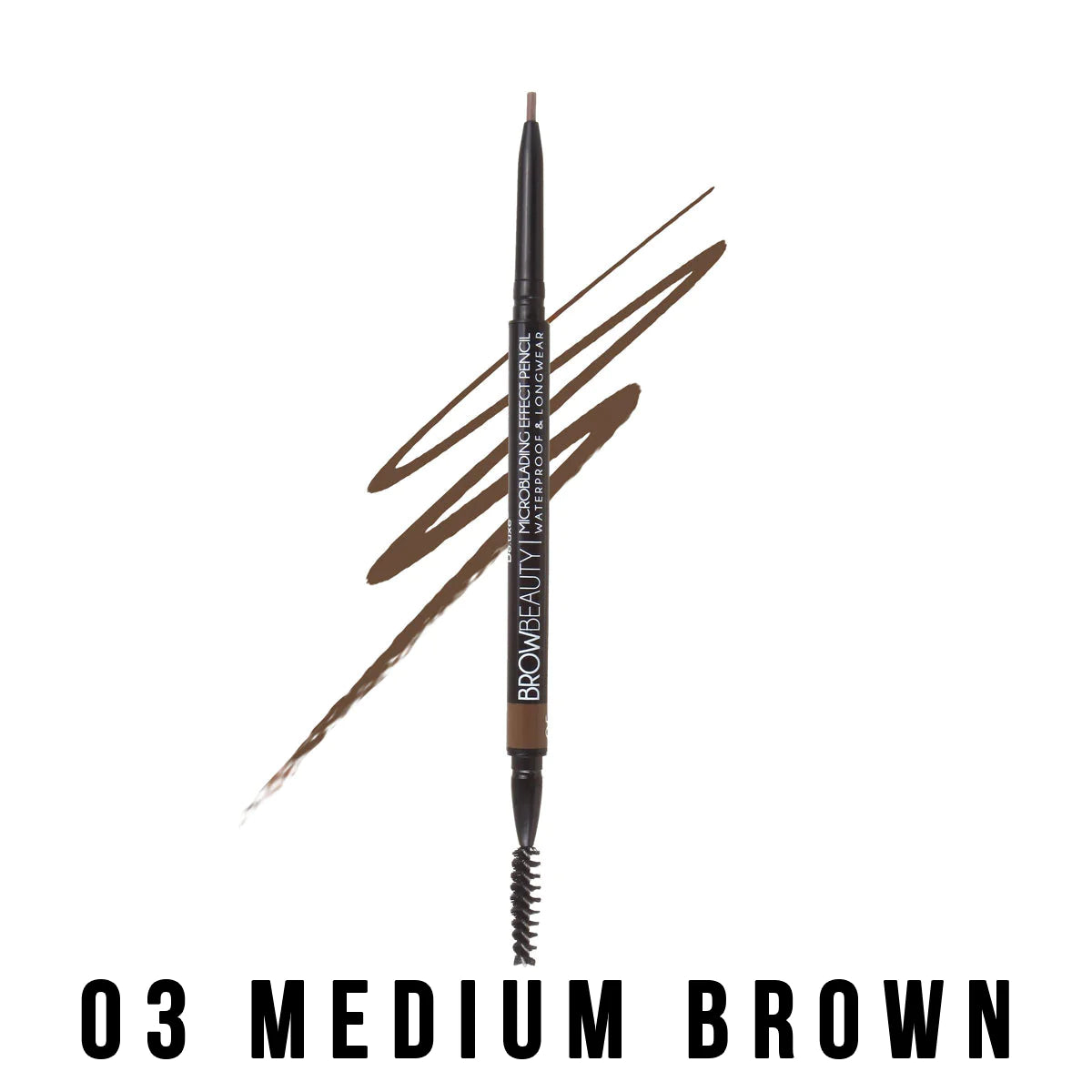 #800-03 Italia Deluxe Microblading Effect Pencil - 03 Medium Brown