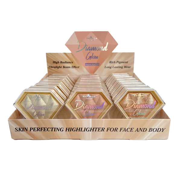 #135 Italia Deluxe Diamond Glow Highlighter Display