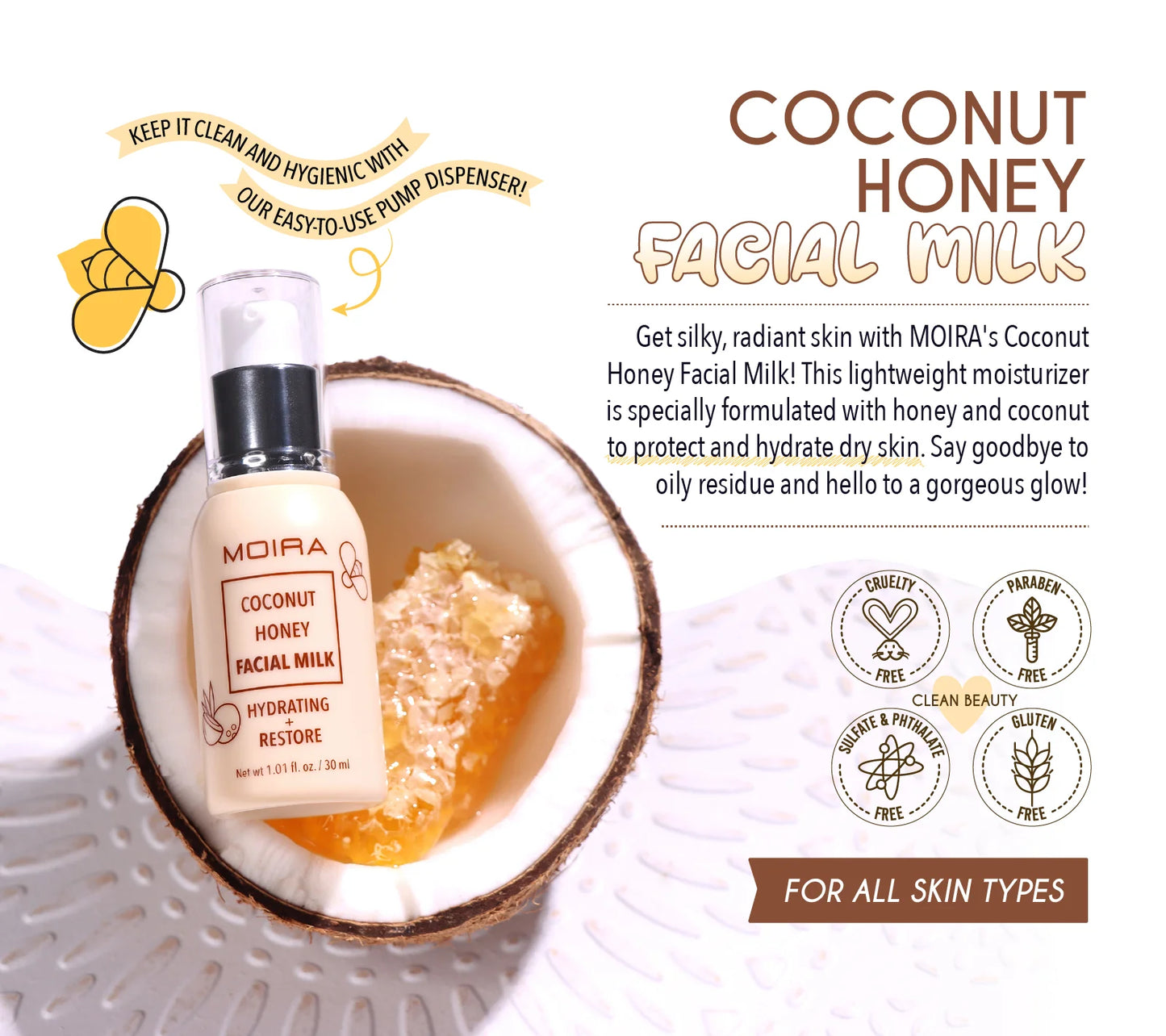 FMK 003 Coconut Honey Facial Milk