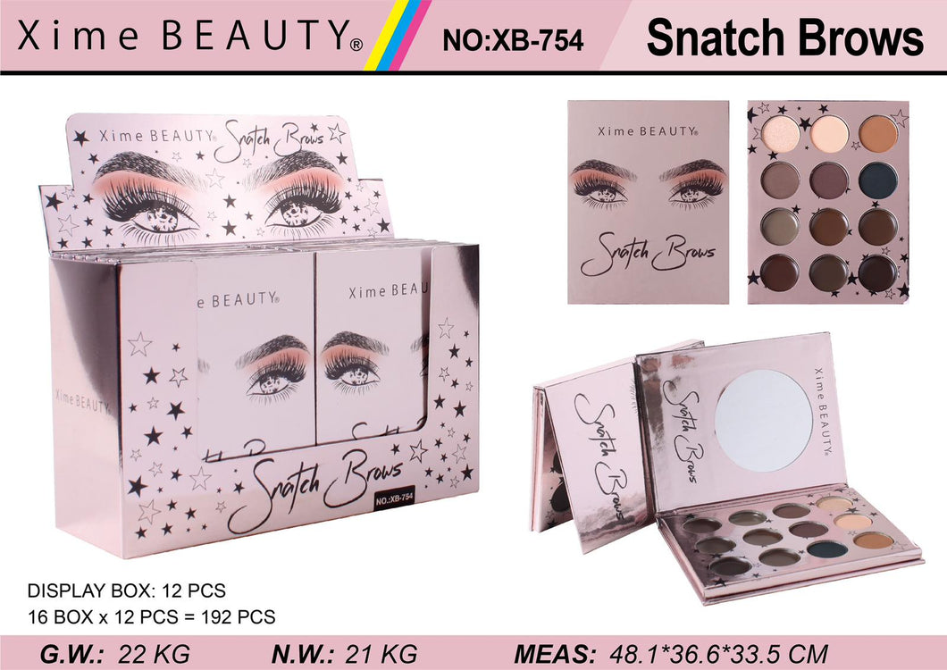 Snatch Brows 12 Color Eyeshadow Palette