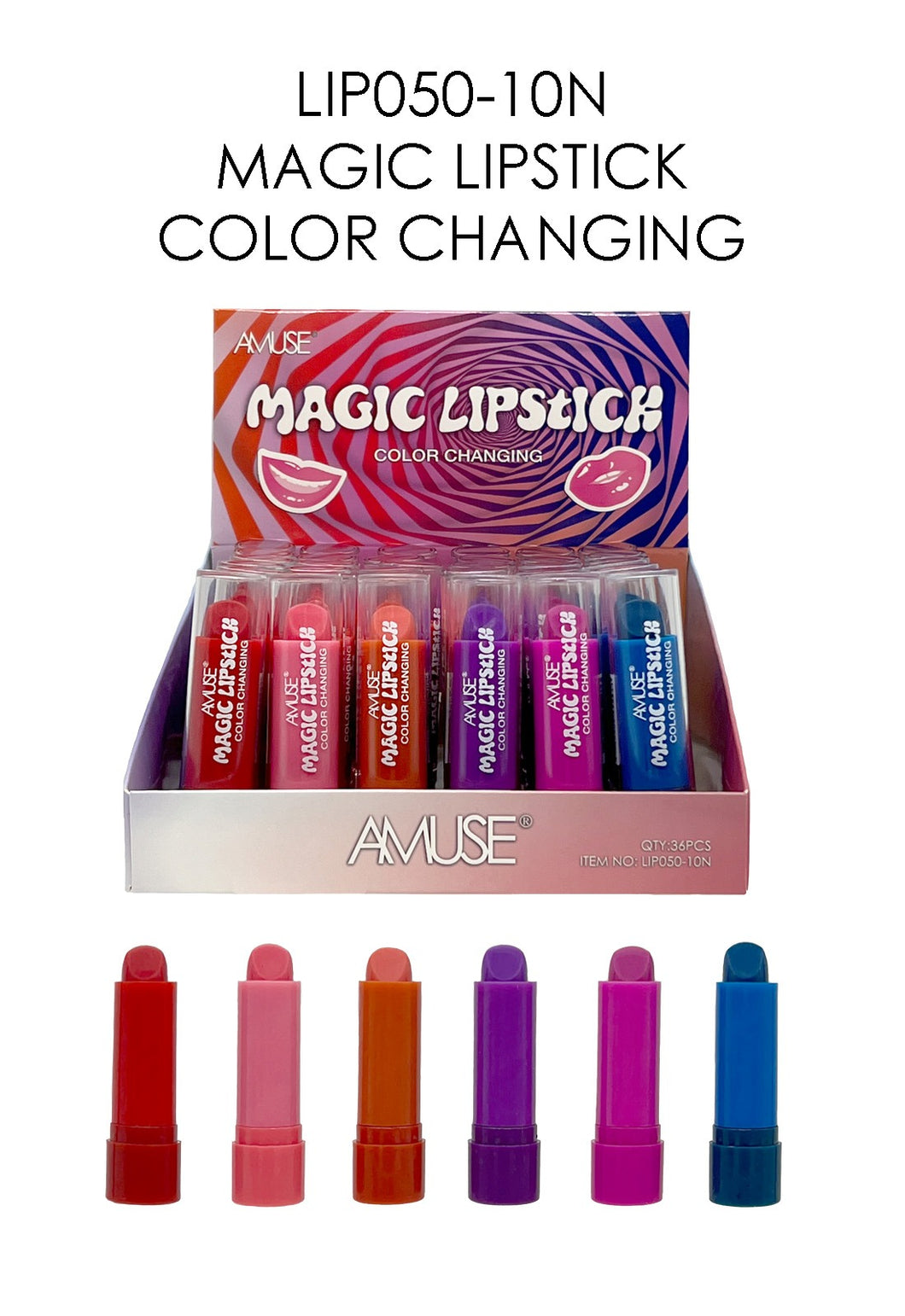 Amuse Magic Lipstick Color Changing Lipstick Display