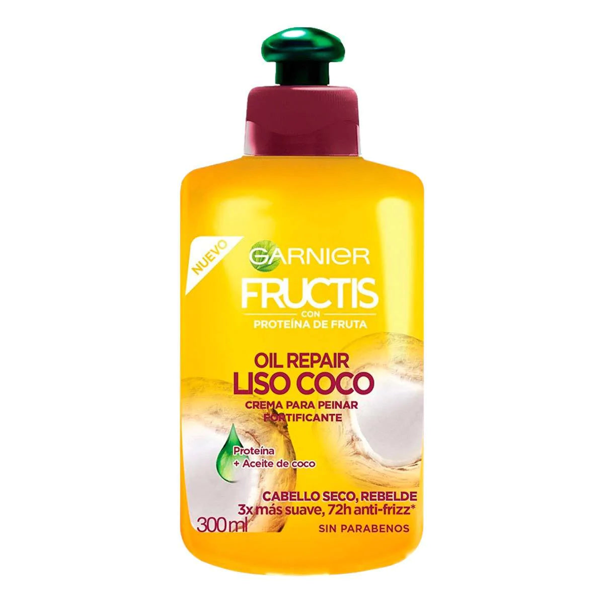 Garnier Fructis Crema Liso Coco 300ML