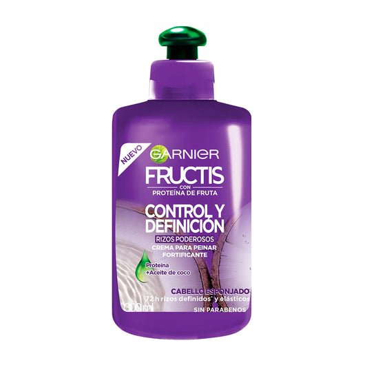 Garnier Fructis Crema Control y Definición Rizos Poderosos 300ML