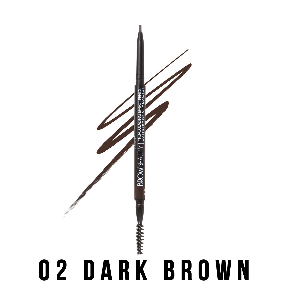 #800-02 Italia Deluxe Microblading Effect Pencil - 02 Dark Brown