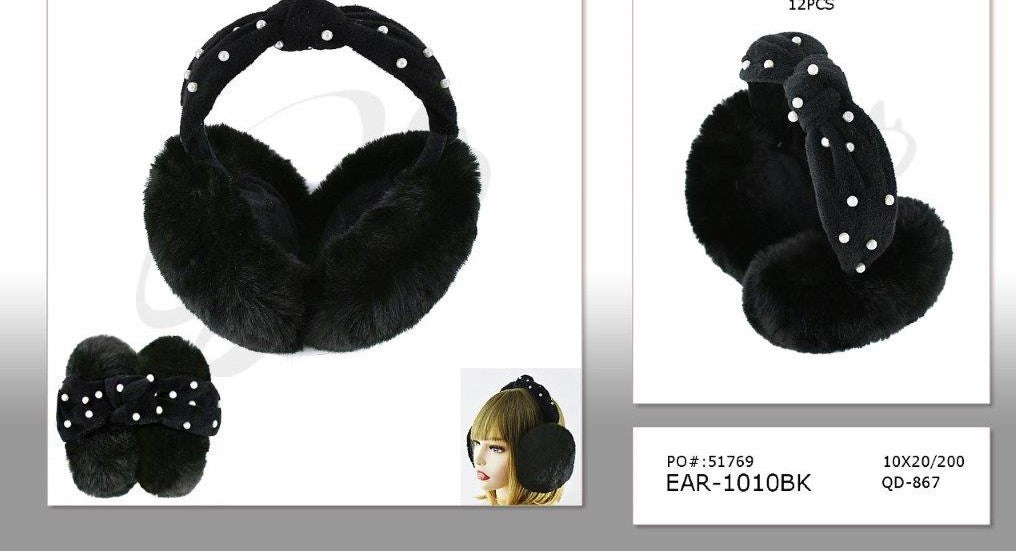 WINTER SALE EAR-1010BK  Head Accessories Dark Color Only