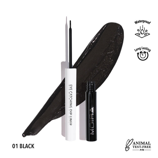 Eye Catching Dip Liner (001, Black) 3pc Bundle